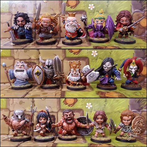 Rpg Figures, Dnd Crafts, Dnd Minis, Arte Nerd, Darkest Dungeon, Dnd Miniatures, Miniature Wargaming, Concrete Art, Custom Toys