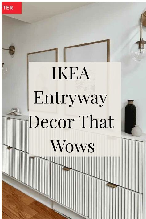 Discover an array of creative Ikea entryway concepts to enhance the aesthetic and efficiency of your home's entry. Delve into inventive storage ideas and smart tips designed to create a more inviting and orderly environment. Gain motivation to turn your entryway into a chic and functional space tailored to your individual style preferences. Ikea For Retail, Ante Room Ideas Modern, Ikea Entry Way Ideas, Hall Organisation Ideas, Aesthetic Entryway Ideas, Entryway Hanger Ideas, Ikea Kallax Entryway Ideas, Kitchen Entryway Ideas Entrance, Minimalist Foyer Entryway