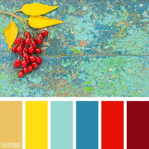 Color Palette: Gold, Turquoise and Red. If you like our color inspiration sign up for our monthly trend letter -  http://patternpod.us4.list-manage.com/subscribe?u=524b0f0b9b67105d05d0db16a&id=f8d394f1bb Color Palette With Red, Summer Living Room, Room Blue, Red Colour Palette, Living Room Color Schemes, Summer Color Palette, Grey Color Scheme, Room Color Schemes, Bedroom Color Schemes