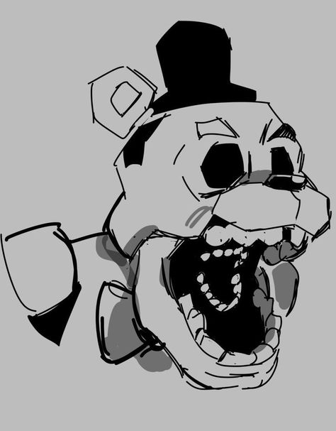 Fnaf Art Golden Freddy, Every Fnaf Character, Fnaf How To Draw, Fnaf Freddy Fazbear Fanart, How To Draw Freddy Fazbear, Fnaf Drawing Reference, Cute Fnaf Drawings, Fnaf Art Freddy, Fnaf Golden Freddy Fanart