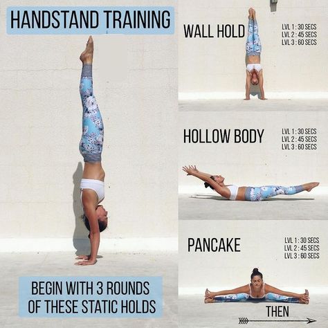 Perfect Steps - Handstand training. Working towards handstands? 🤸🏻‍♀️ Add these circuits into your self practice. I’ve tried to give you as much info as possible. Doesn’t matter what it looks like, form will come in time! Get used to… Handstand Tutorial, Handstand Progression, Handstand Training, Cer Nocturn, Hand Stand, Headstand Yoga, Yoga Inversions, Yoga Handstand, Different Types Of Yoga