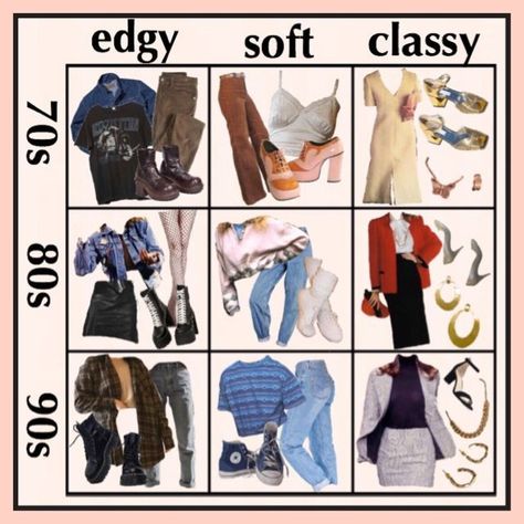 90s Outfits To Recreate, Outfits From Different Decades, Different 80s Styles, Stylish Outfits 80s, 80s 90s Inspired Outfits, 90s Outfit School, 90s Female Fashion Outfits, 80s Fashion Inspiration Outfit Ideas, 90s Retro Outfits Vintage Inspired