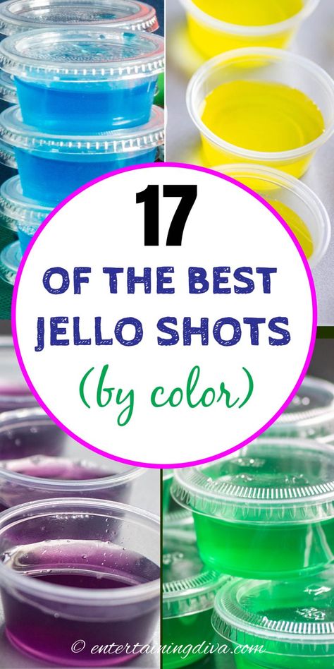 17 Of The Best Jello Shot Flavors (By Color) | Orange Jello Shots Best Tasting Jello Shots, Purple Jello Shots, Black Jello Shots, Green Jello Shots, Orange Jello Shots, Tequila Jello Shots, Vodka Jello Shots, Liquor Ideas, Strawberry Margarita Jello Shots