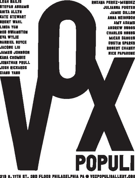 Vox Populi, Typography