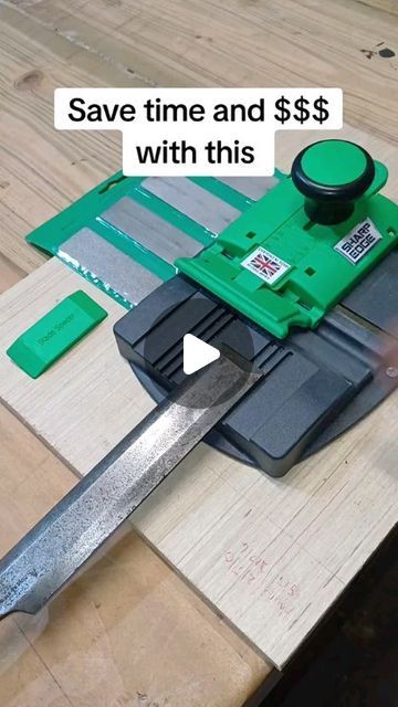 Tyler Mason on Instagram: "Super simple sharpening! Full tutorial coming soon! Please help support the inventor by giving him a follow! #chisel #woodworking #sharp #wood #simple #hack #DIY #fyp #gsharp" Super Simple, Coming Soon, Woodworking, Wood, Instagram