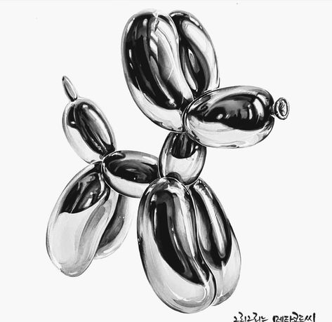 Chrome Drawing, Metallic Drawing, Chrome Tattoo, Andy Warhol Flowers, Chrome Balloons, Hyper Realistic Tattoo, Chrome Ball, Stippling Art, Metal Tattoo