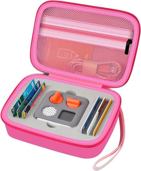 Amazon.com: Case Compatible with Yoto Mini Kids Bluetooth Audio Player, Travel Storage Holder for Children’s Speaker Plays Stories Music Podcast Radio Cards - Case Only (Grey) : Electronics Pink Portable Cases For Daily Use, Pink Portable Case For Daily Use, Pink Portable Charger, Mini Pink Dvd Player, Retro Mini Bluetooth Speaker, Audio Player, Bluetooth Audio, Travel Storage, Card Case