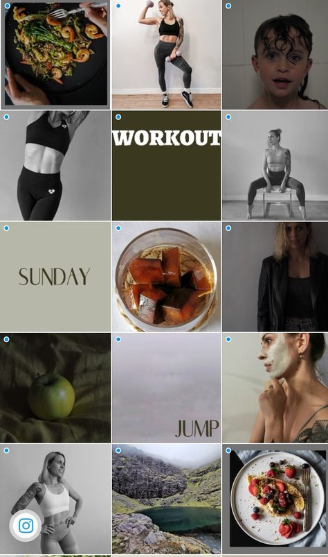 Aesthetic fitness instagram feed Health Influencer Aesthetic, Instagram Fitness Influencer Aesthetic, Fitness Instagram Aesthetic, Pilates Studio Instagram Feed, Fitness Influencer Content Ideas, Health Coach Instagram Feed, Ugc Instagram Feed, Aesthetic Fitness Instagram Feed, Health And Wellness Instagram Feed