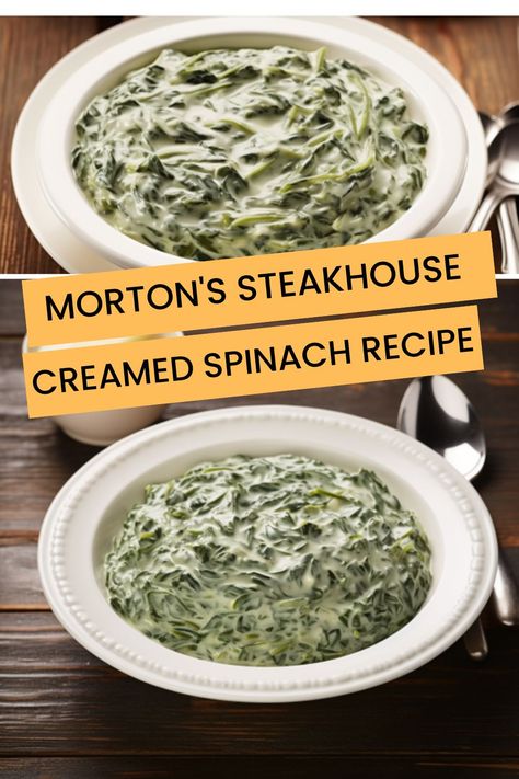 Steakhouse Creamed Spinach Recipe, Steakhouse Creamed Spinach, Best Creamed Spinach Recipe, Spinach Recipes Vegan, Creamed Spinach Recipe, Spinach Recipe, Roasted Pork Tenderloins, Honey Baked Ham, Low Carb Side Dishes