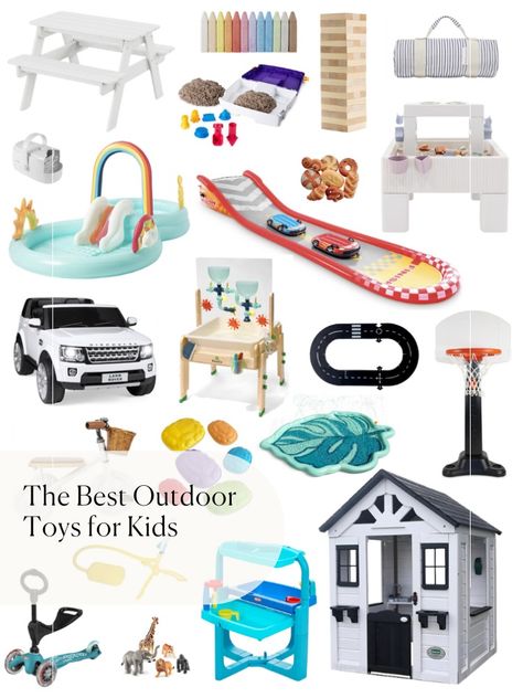 The Best Outdoor Toys for Kids Outside Toys For Kids Backyards, Outdoor Toys For Kids 4-8, Toddler Toys For Boys, Outdoor Toddler Toys, Toddler Outdoor Toys, Outdoor Kids Activities, Outdoor Kids Toys, Outside Toys For Kids, Outdoor Mud Kitchen