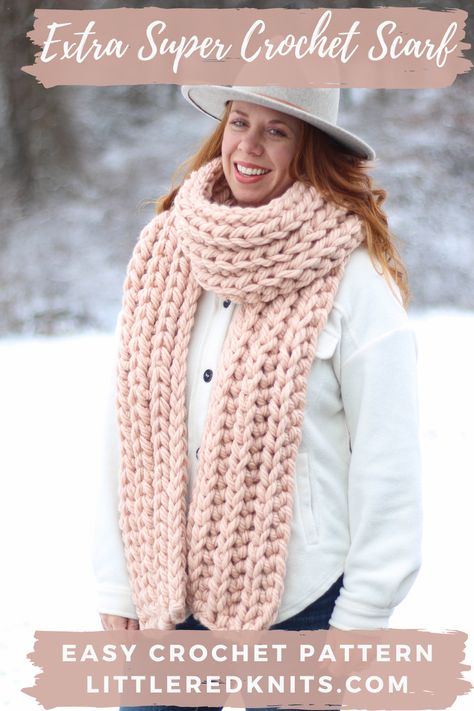 Chenille Scarf Pattern, Super Chunky Crochet Scarf Pattern Free, Thick Crochet Scarf Pattern Free, Bernat Blanket Yarn Patterns Crochet Scarf, Crochet Scarf Pattern Chunky Yarn, Crochet Bulky Scarf Pattern Free, Crochet Scarf Border, Chunky Chenille Yarn Crochet Patterns, Chunky Yarn Scarf Crochet Pattern Free