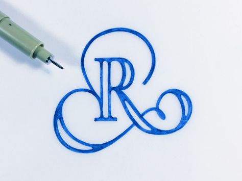 The Letter R http://ift.tt/1I5tYMv Monogramm Alphabet, The Letter R, Fancy Letters, Creative Lettering, Calligraphy Alphabet, Types Of Lettering, Calligraphy Letters, Letter R, A Pen