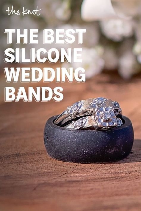 Silicone wedding bands are the cool jewelry alternative that makes it so you never have to go ringless, even when you're forced to shed your beloved metal band. Rubber Wedding Rings, Silicone Rings Wedding Bands, Rubber Rings Wedding, Silicone Wedding Ring, Jewelry Alternative, Enso Rings, Traditional Wedding Rings, Silicone Wedding Band, Cool Jewelry