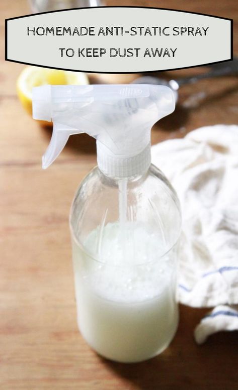 Homemade Anti-Static Spray To Keep Dust Away - CleaningInstructor.com Diy Window Cleaner, Streak Free Windows, Homemade Glass Cleaner, Cleaning Inspiration, Outdoor Wood Furniture, Cleaner Recipes, Kitchen Cleaner, Natural Cleaners, Diy Window