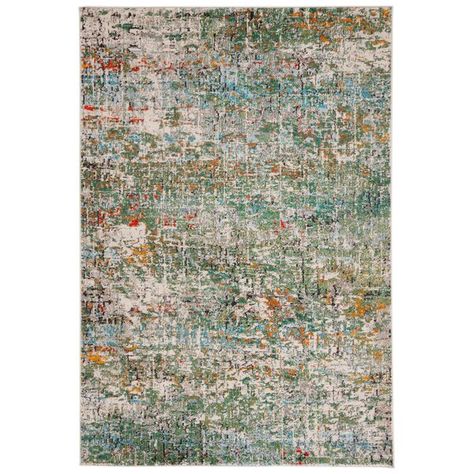 Bungalow Rose Jyn Abstract Green/Turquoise Area Rug & Reviews | Wayfair Transitional Carpet, Mod Decor, Transitional Home Decor, Home Green, Turquoise Rug, Vert Turquoise, Rectangle Rug, Area Rug Design, Rug Green