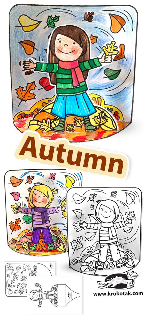 children activities, more than 2000 coloring pages Autumn Paper Crafts, Cardboard Deer, Rain Crafts, Fall Paper Crafts, Fox Crafts, Fall Coloring, Children Activities, Autumn Paper, Easy Fall Crafts