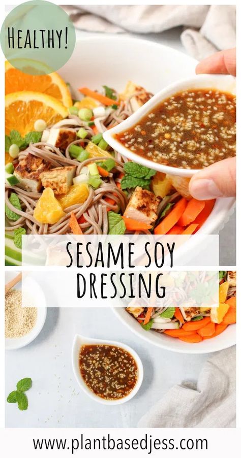 Asian Style Noodles, Soy Salad Dressing, Asian Sesame Dressing, Sesame Salad Dressing, Soy Sauce Dressing, Soy Dressing, Asian Salad Dressing, Recipes With Soy Sauce, Asian Dressing