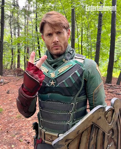 Jensen Ackles' Soldier Boy returns in 'The Boys' spinoff 'Gen V' Dean Winchester Shirtless, Jaz Sinclair, Clancy Brown, Gen V, Jesen Ackles, Patrick Schwarzenegger, Soldier Boy, Supernatural Pictures, Taylor Lautner