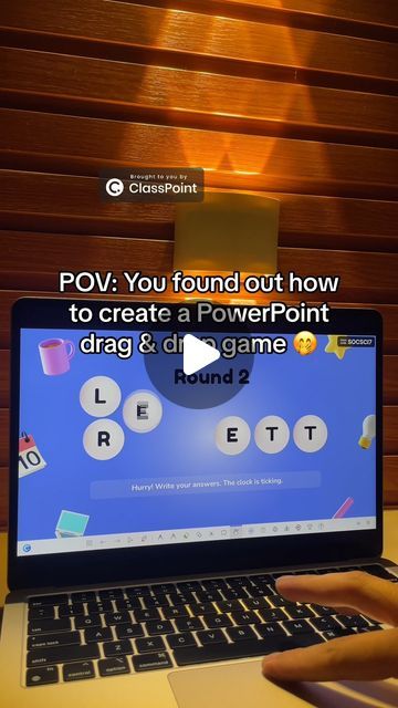 ClassPoint on Instagram: "Oh would you look at that 👀 A ready-made Canva template turned into a PowerPoint game! #PowerPoint #powerpointpresentation #powerpointdesign" Powerpoint Game Ideas, Fun Presentation Ideas, Gaming Presentation, Powerpoint Night Ideas, Powerpoint Video, Interactive Powerpoint Presentation, School Powerpoint Templates, Powerpoint Game Templates, Ppt Ideas