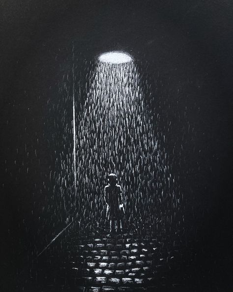 Black And White Charcoal Art, Landscape On Black Paper, Black Background Sketches, White Pencil Drawing On Black Paper Artworks, Sketching On Black Paper Ideas, White On Black Art Drawing, Stuff To Draw On Black Paper, White Colored Pencil Drawings On Black Paper, Coloured Pencil On Black Paper