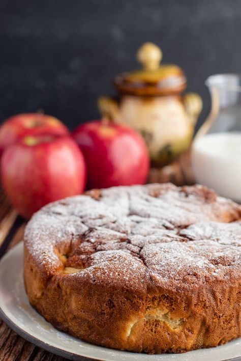 Apple Buttermilk Cake - The Gourmet Larder Cakes Buttermilk Apple Cake Recipes, Apple Buttermilk Cake, Buttermilk Apple Cake, French Custard, Tartlets Recipe, Different Fruits, Apple Cake Recipes, Flaky Pastry, Apple Crumble