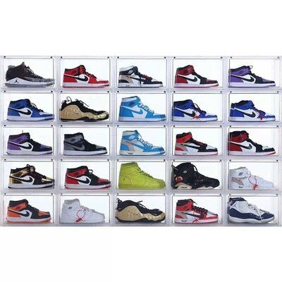 Sneaker Storage Box, Shoe Box Storage, Shoe Drawer, Shoe Containers, Sneaker Storage, Foldable Shoes, 120 Pounds, Door Shoe Organizer, Clear Shoes