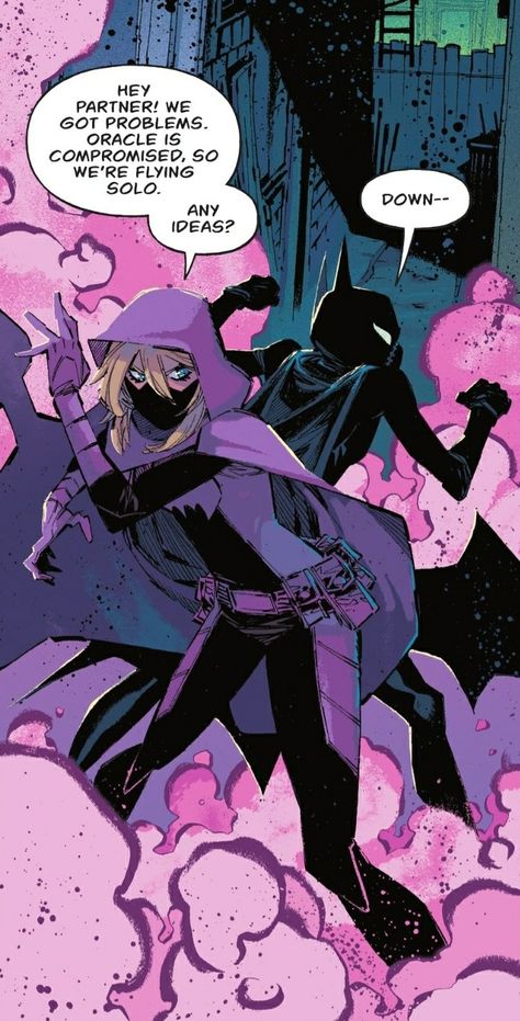 Stephanie Brown Spoiler, Cassandra Cain, Stephanie Brown, Batman And Catwoman, Batman Funny, Dc Memes, Batman Family, Batman And Superman, Detective Comics