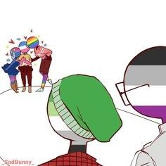 Asexual Humor, Lgbt Humor, Lgbt Memes, Lgbtq Funny, Lgbtq Flags, Lgbt Flag, Ship Drawing, Lgbt Art, Country Humans