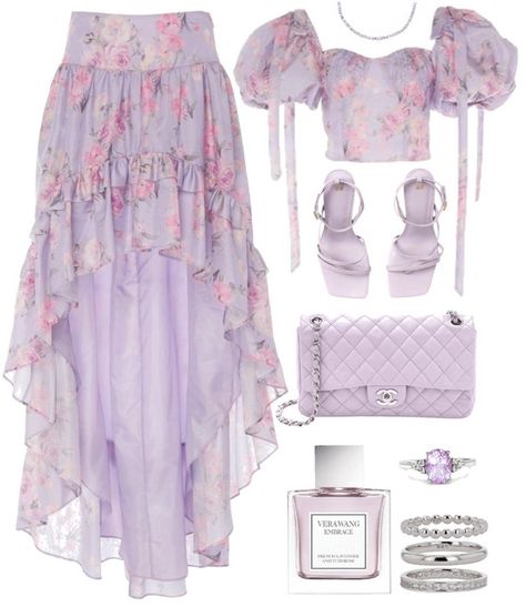 lavender Outfit | ShopLook Lavender Outfit Ideas, Lavender Outfits, Lavender Heels, Lavender Outfit, Drama Fashion, Professional Wear, Leather Jacket Outfits, Summer Dress Outfits, Themed Outfits