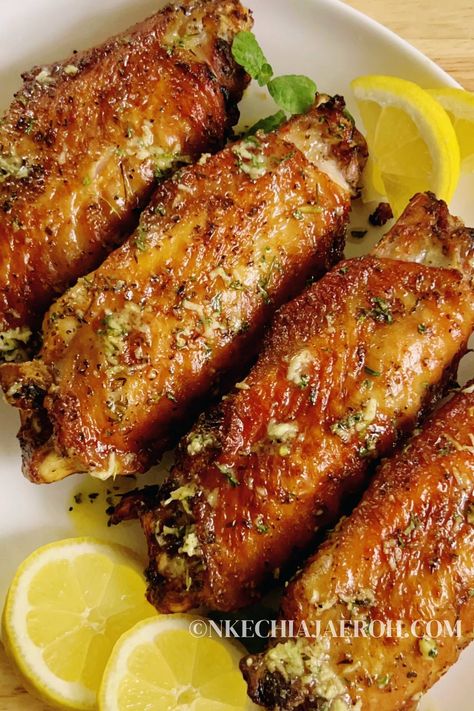 Air Fryer Lemon Pepper Turkey Wings Recipe Air Fried Turkey Wings Recipe, Turkey Wings Air Fryer, Lemon Pepper Turkey Wings, Lemon Pepper Turkey, Turkey Wings Recipe, Cooking Chicken Thighs, Lemon Pepper Wings, Turkey Meat Recipes, Ny Strip Steak