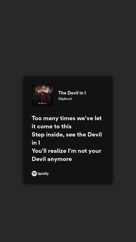 Slipknot Songs, Slipknot Lyrics, Spotify Quotes, Store Quote, Deep Lyrics, Musician Quotes, Real Lyrics, Song Lines, Bring Me To Life