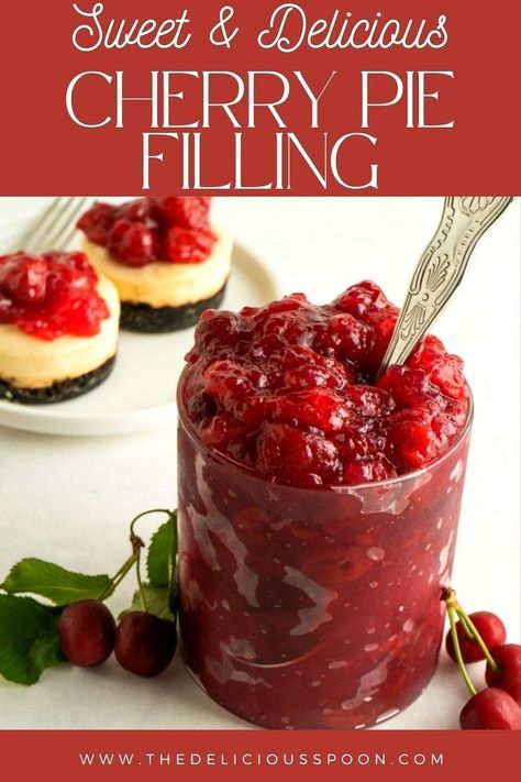 Discover the joy of homemade cherry pie filling—just four ingredients yield endless culinary possibilities. Simple to make yet bursting with flavor, it's perfect for pies, tarts, pastries, and more. Elevate your baking with this versatile delight that promises both ease and deliciousness in every creation. Canned Cherry Pie Filling, Canned Cherry Pie, Homemade Cherry Pie Filling, Homemade Cherry Pie, Homemade Cherry Pies, Deep Couch, Cream Puff Recipe, Ice Cream Sundaes, Cherry Filling