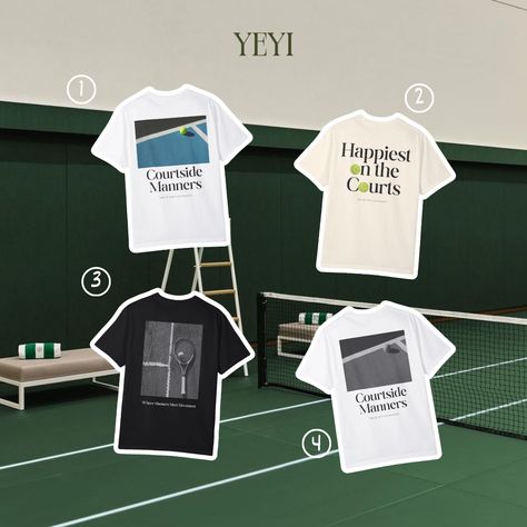 Tennis 🤝🏻 Graphic Tees Do you agree? 🎾  Shop the collection now: SHOPYEYI.COM  #tennisaesthetic #tenniscourt  #tennislove #tennisworld #golfwear #tenniswear #athleisurestyle #athleisurewear #tennisshirt #tenniswear Tennis Merch, Tennis Graphic, Tennis Store, Tennis Posters, Tennis Aesthetic, Graphic Shapes Design, Tennis Wear, Event Booth, Social Templates