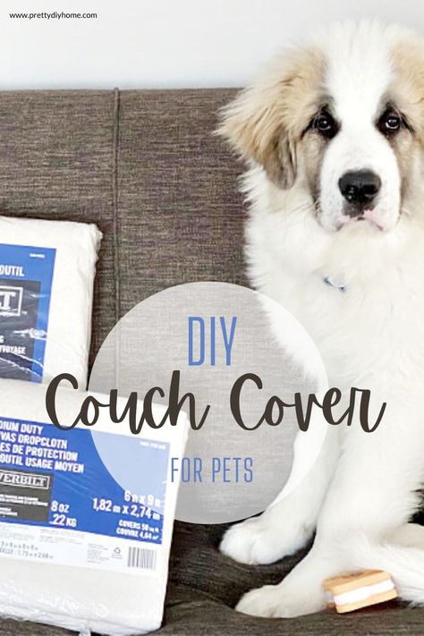 Pet Sofa Cover Diy, Protect Furniture From Dogs, Couch Protector Pets, Sew Couch Cover, Couch Covers Diy, Diy Dog Couch, Couch Cover Diy, Couch Covers For Pets, Diy Couch Cover