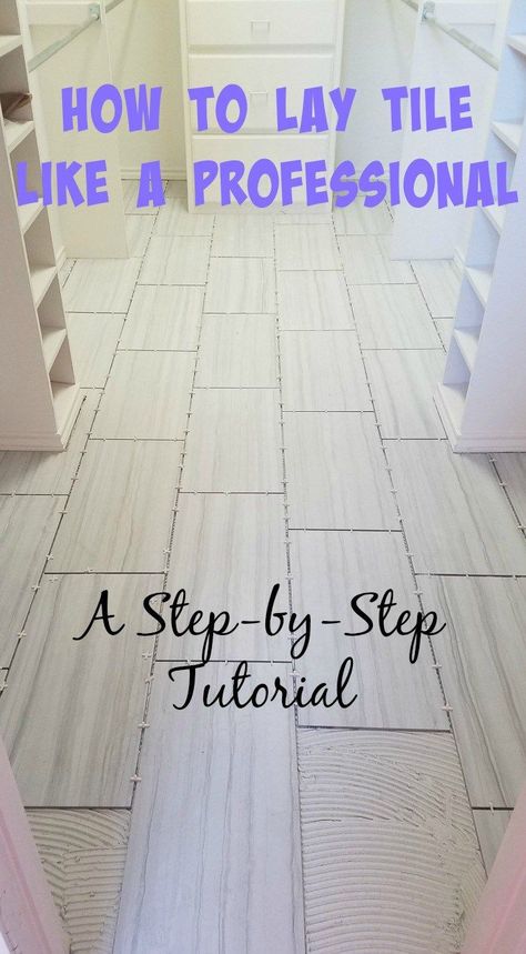 Tile Floor Diy, How To Lay Tile, Diy Tile, Diy And Home Improvement, Up House, Diy Home Repair, Diy Remodel, Diy Flooring, Home Repairs