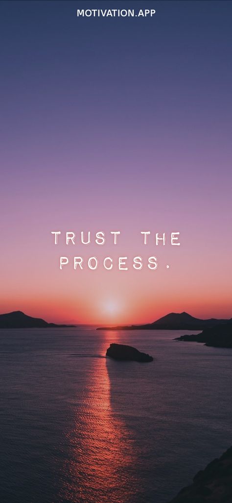 Trust the process. From the Motivation app: https://motivation.app/download Trust Your Visions Wallpaper, Healing Process Wallpaper, Trust The Process Quotes Wallpaper, Never Trust The Living Wallpaper, Trust The Process Wallpaper, Hold The Vision Trust The Process Quotes, Qoutes About Trusting The Process, Trust The Process Quotes, Inspirational Instagram Quotes