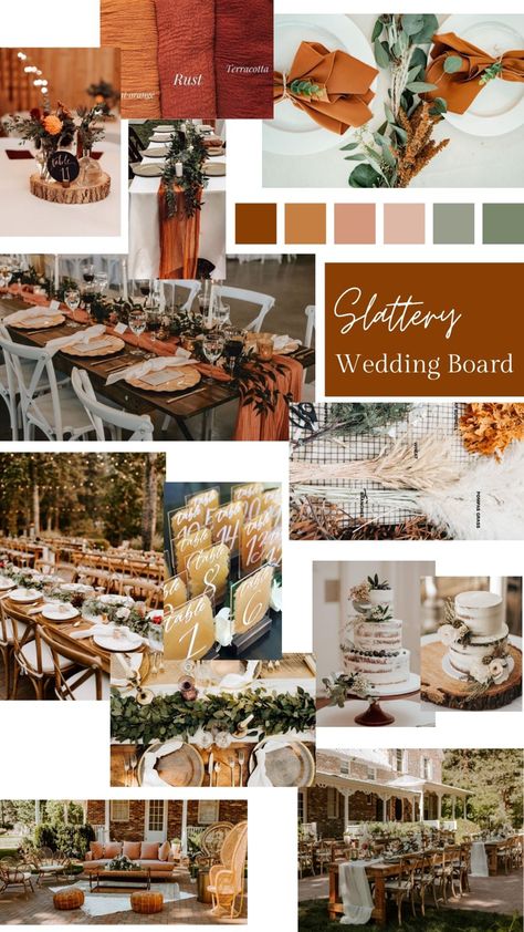 Wedding Theme Color Schemes, Fall Wedding Color Schemes, Sage Wedding, Outdoor Fall Wedding, Boda Mexicana, Wedding Themes Fall, Brown Wedding, Wedding Palette, Table Wedding