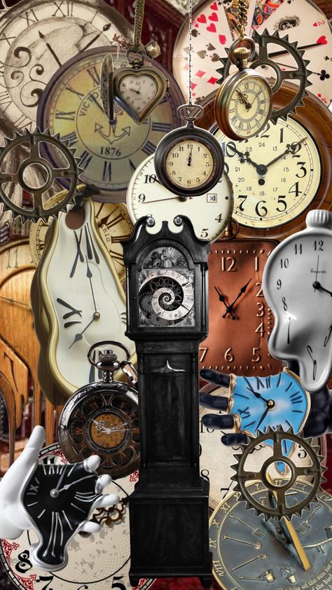 Time Traveling Art, Concept Of Time Art, Clock Inspired Fashion, Running Out Of Time Art, Fragments Of Time, Time Art Clock, Time Aesthetic Clock, Time Machine Aesthetic, Time Loop Aesthetic