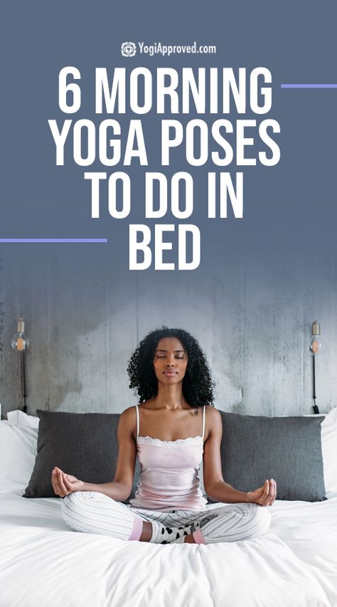 Bed Yoga Poses, Yoga In Bed, Morning Yoga Poses, Bed Yoga, Bedtime Yoga, Morning Yoga Routine, Leg Workouts, Yoga Tutorial, Do Yoga