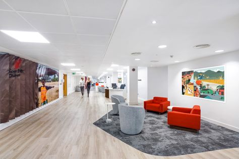 A Look Inside Save the Children’s New London Office - Officelovin' London Office, New Office, Workplace Design, New London, Office Interior, Office Spaces, Office Interior Design, Architecture Firm, Interior Design Firms