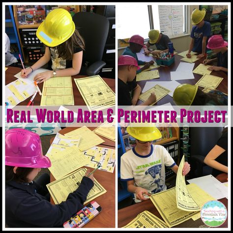 Perimeter and Area - Teaching with a Mountain View Hands On Perimeter Activities, Perimeter Activities 3rd Grade, Third Grade Math Projects, Perimeter Activities, Area Lesson, Perimeter And Area, Area Perimeter, Maths Area, Area Activities