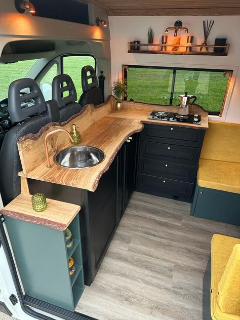 Bespoke Handcrafted New Conversion | Quirky Campers Van Camping Ideas, Renault Master Camper, Van Interior Design, Ducato Camper, Quirky Campers, Kombi Home, Van Conversion Interior, Campervan Life, Build A Camper Van