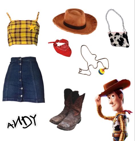 Disney Bounding Toy Story Jessie, Disneybound Outfits Pixar, Buzz And Woody Disneybound, Toy Story Outfit Ideas Women, Jessie Inspired Outfit Toy Story, Toy Story Dress Up Ideas, Disneyland Character Outfits, Toy Story Outfit Ideas Disney Inspired, Disney Bounding Toy Story