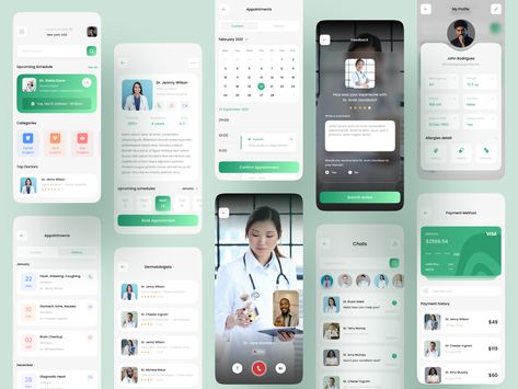 App Wireframe, Web App Ui Design, Ux Design Mobile, Medical App, Ui Design Trends, Ui Ux App, Hardik Pandya, Medical Health Care, Beauty App