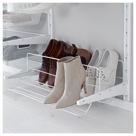 ALGOT Wall upright/rod/shoe organizer - white - IKEA Shoe Organizer Ikea, Diy Shoe Organization, Algot Ikea, Garage Shoe Storage, Ikea Algot, Ikea Shoe, Shoe Organiser, Cultural Capital, Organization Inspiration