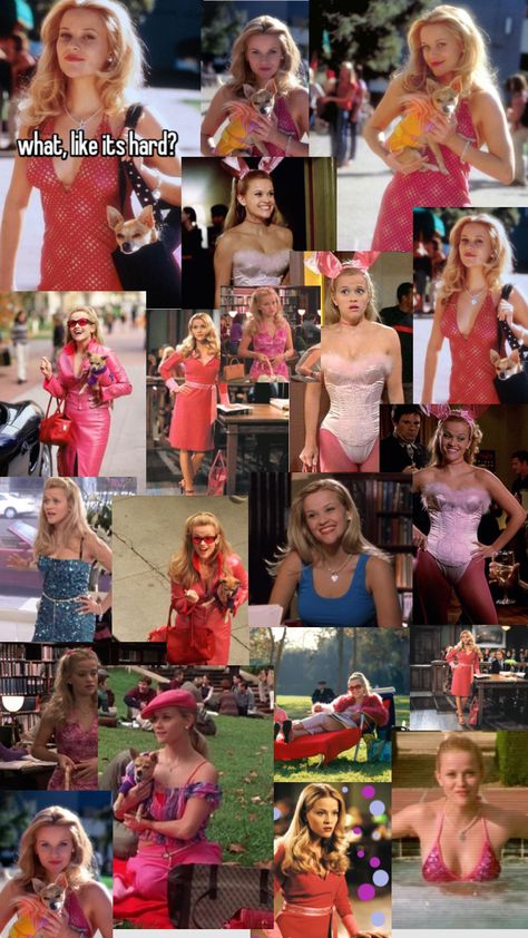 Elle woods Legally Blonde Elle Woods Outfit, Elle Woods Jewelry, Ell Woods Outfit, Elle Woods Outfit Legally Blonde, Legally Blonde Fashion, El Woods Legally Blonde Costume, Elle Woods Haircut, Elle Woods Hairstyles, Legally Blonde Hairstyles