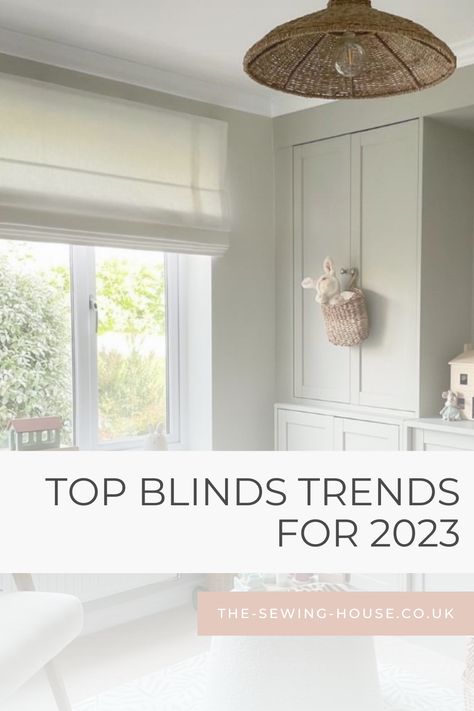 Stay ahead of the interior design curve with these blinds predictions for 2023. Trendy Blinds For Windows, Linen Blinds Living Room, Modern Blinds For Windows Living Room Fabric, Best Blinds For Living Room, Blind Trends 2023, Window Trends 2023, 2023 Window Covering Trends, Interior Blinds Ideas, Window Blinds 2023