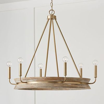 Finn 6-Light Chandelier | Capital Lighting Fixture Company Capital Lighting Fixture, Living Room Light Fixtures, Foyer Chandelier, Wheel Chandelier, Entryway Lighting, Foyer Lighting, Sophisticated Aesthetic, Wagon Wheel Chandelier, Capital Lighting