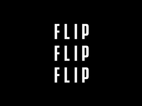 FLIP by Rafael Gomes on Dribbble Flip Typography, Wordmark Animation, Type Animation Gif, Text Animation Motion, Flip Animation, Typo Animation, Kinetic Type Gif, Animating On Flipaclip, Motion Typography