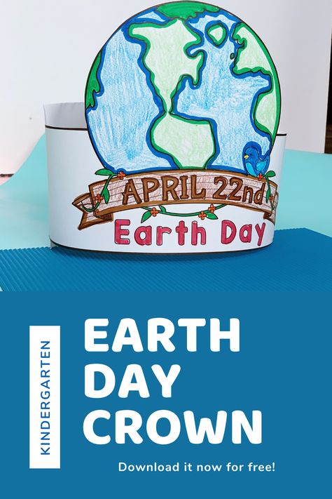 earth day crown craft for free Earth Day Crown, Earth Day Hat, Earth Day Craft, 21st Century Teaching, Science Board, Prek Crafts, Earth Day Projects, April Easter, Earth Day Crafts